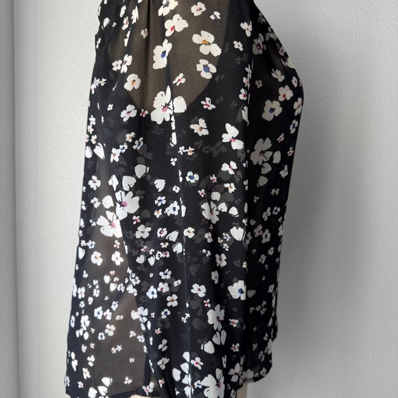 CAbi Delight Blouse #6079  Sheer Longsleeve Buttonfront-XL - Picture 2 of 9